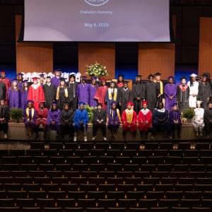 Group photo of student graduation