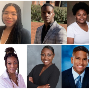 6 headshots of scholarship awardees