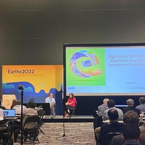 Ballroom of people attending the EarthX conference