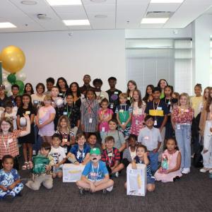 group photo of class of kids