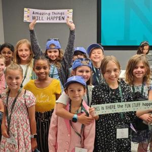 Group of kids in a classroom