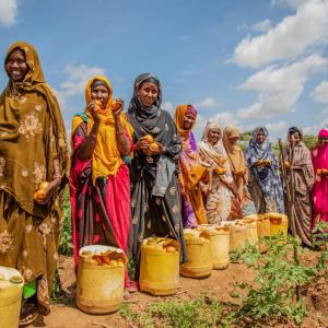Group photo of Habsa Women's Group.