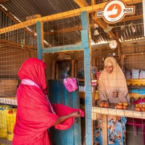 Selling produce gives women financial agency.