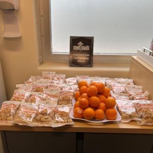 Fruit and granola provided by the LA Kings, SuperFd and Melissa’s Produce.