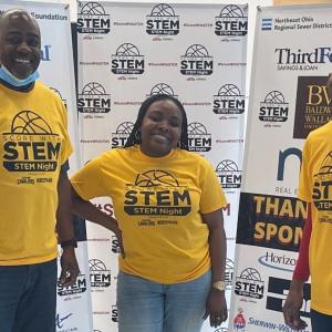 (L-R): Rockwell Automation’s Tyrone Windham, Aaliyah Brown and Marzell Brown. Marzell helped plan the STEM event. 