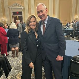 Laura Kohler poses with another person