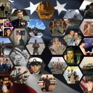 Collage of military members