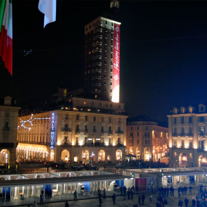 city of Torino at night