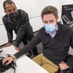 Collin Humphrey with collegue