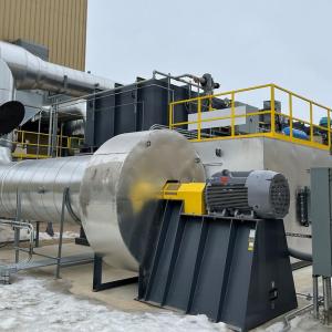 The Cannon Falls, MN facility’s new regenerative thermal oxidizer