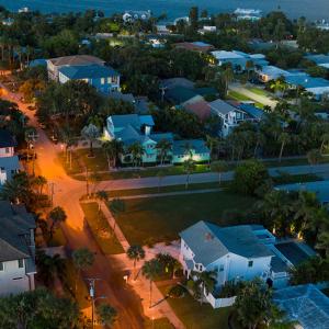houses in a sky view