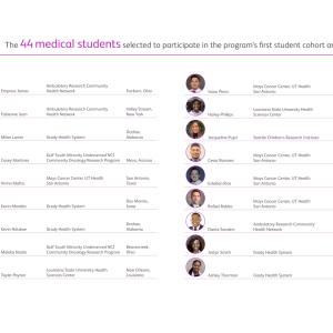second list of students in the program