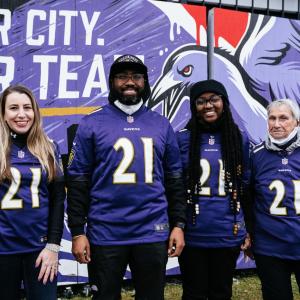  Four 2021 Baltimore Ravens Community Quarterback Award recipients