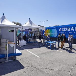 Outside event booths