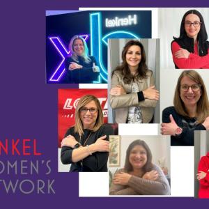 Photo collage of Henkel women