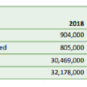 Info graphic chart "2023 progress" and information on each scope and goal.