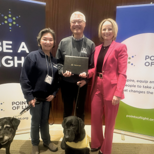 Daily Point of Light Honoree with Points of Light President & CEO Jennifer Sirangelo.