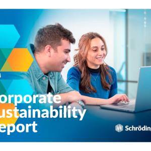 Schrodinger 2024 Corporate Sustainability Report Cover