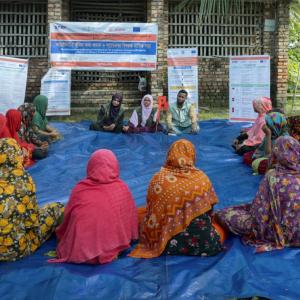 In Bangladesh, we took preemptive action against cyclones.