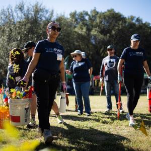 40 PHLY employees from across the country gathered in Austin, Texas, this week for a community tree planting event.