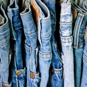 denim jeans close up