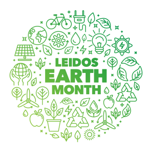 Leidos Earth Month logo
