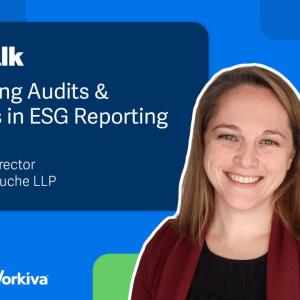 ESG Talk: Navigating Controls in ESG Reporting. Photo of Dina Trainor, Managing Director at Deloitte & Touche.
