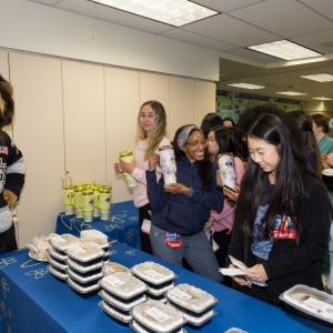 RN Residents received nutritious meals, snacks, fruit and LA Kings reusable water bottles.