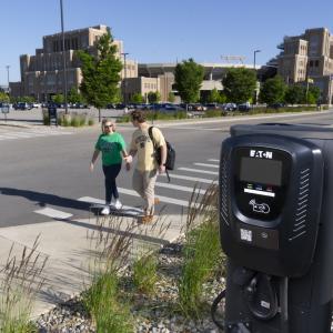 electric car charging station