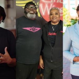 Donna Oti, CEO of 3C Communication and Culture; Ronda and James Stone, Jr., co-founders of Ghot Wingz; and Martu Freeman-Parker, CEO of M.E.F. Productions