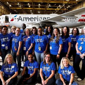 A group photo of volunteers 