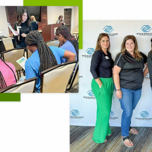 People attending an event