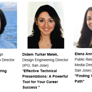 Left to right: Helen Zhan, Didem Turker Melek, Elena Annuzzi