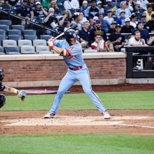Baseball player at bat