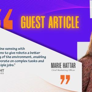 "Guest Article" Marie Hattar and quote.