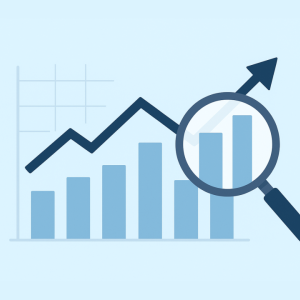 Abstract illustration showing two contrasting data panels representing alignment and misalignment between corporate values and political behavior