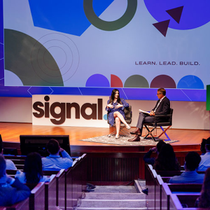 interview on the signal summit stage