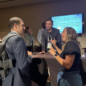 People talking to each other 