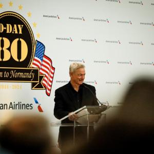 A person giving a speech 