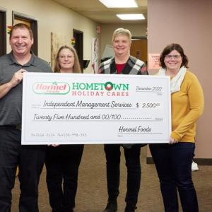 Independent Management Services check presentation