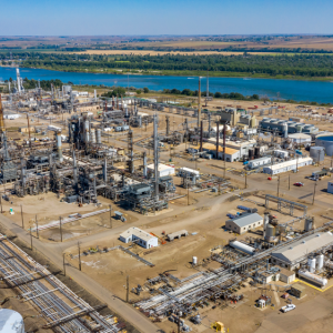 The Mandan refinery