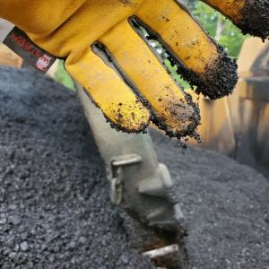 laying asphalt