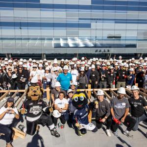 250 AEG employees from all business units—including L.A. LIVE, Global Partnerships, AXS, L.A. Galaxy, L.A. Kings, and Crypto.com Arena—participated.