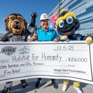 AEG proudly presented San Gabriel Valley Habitat for Humanity with a $150,000 check to support ongoing rebuilding efforts.