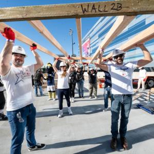 AEG employees participated in a hands-on “Wall Build” with San Gabriel Valley Habitat for Humanity.