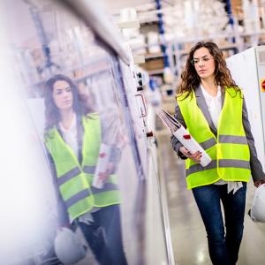 Woman in Safety Vest