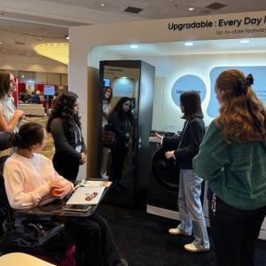 Demonstration at the LG Exhibit at CSUN Assistive Technology Conference