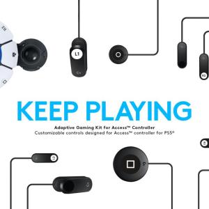 "KEEP PLAYING Adaptive Gaming Kit for Access™ Controller Customizable controls designed for Access™ controller for PS5®"