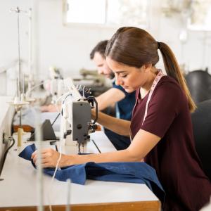 Female garment worker