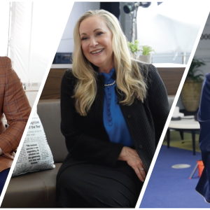 Photo collage with Virgil Miller, Jeri Hawthorne and Shelia Anderson.